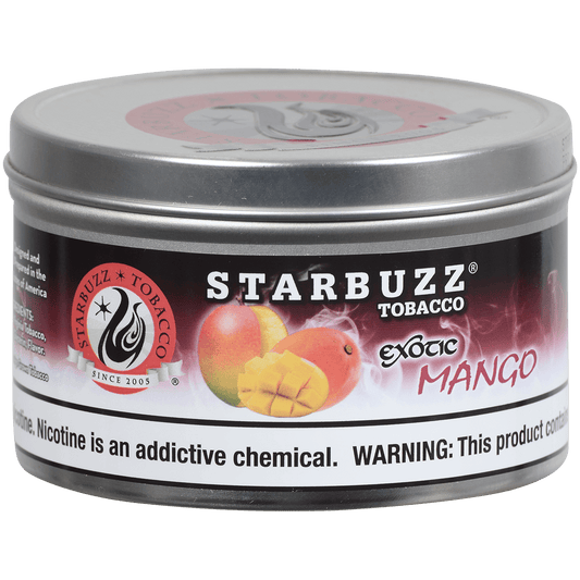 Starbuzz Hookah Tobacco Exotic Mango 250 Gram Tin 12 To A Case