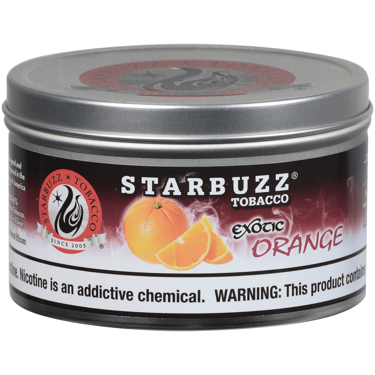 Starbuzz Hookah Tobacco Exotic Orange 250 Gram Tin 12 To A Case