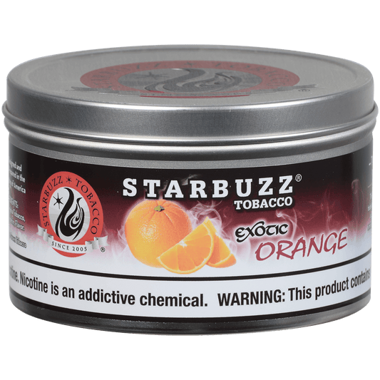 Starbuzz Hookah Tobacco Exotic Orange 250 Gram Tin 12 To A Case