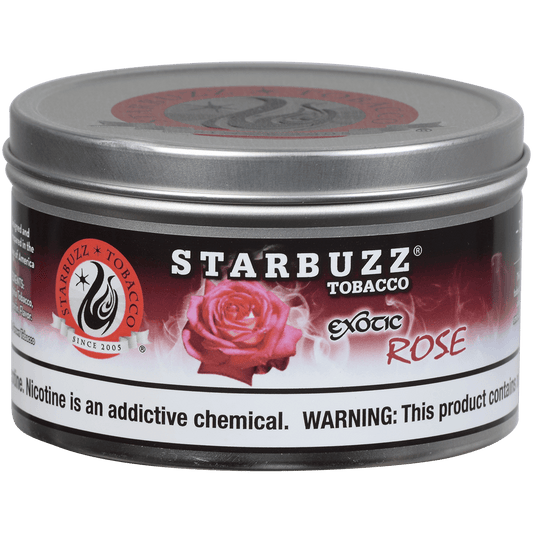 Starbuzz Hookah Tobacco Exotic Rose 250 Gram Tin 12 To A Case