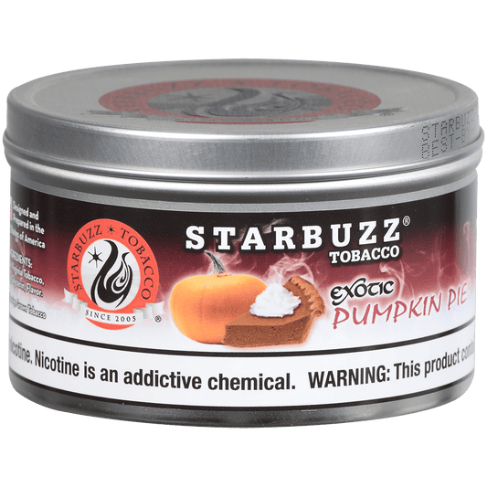 Starbuzz Hookah Tobacco Exotic Pumpkin 250 Gram Tin 12 To A Case