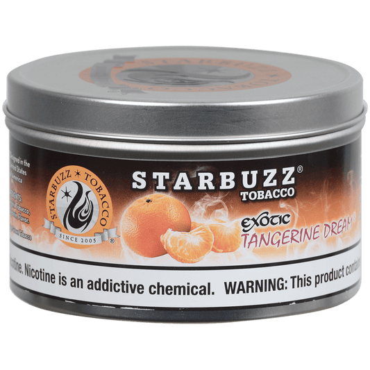 Starbuzz Hookah Tobacco Exotic Tangerine Dream 250 Gram Tin 12 To A Case