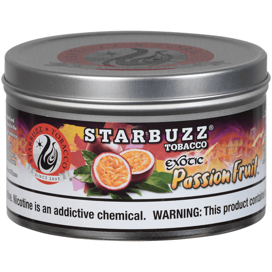 Starbuzz Hookah Tobacco Exotic Passion Fruit 250 Gram Tin 12 To A Case
