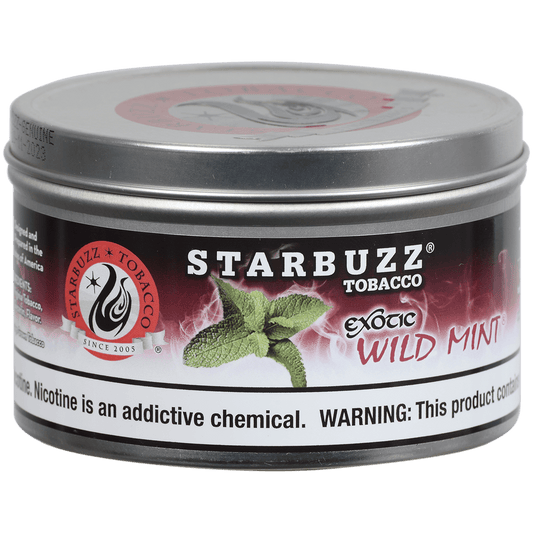 Starbuzz Hookah Tobacco Exotic Wild Mint 250 Gram Tin 12 To A Case