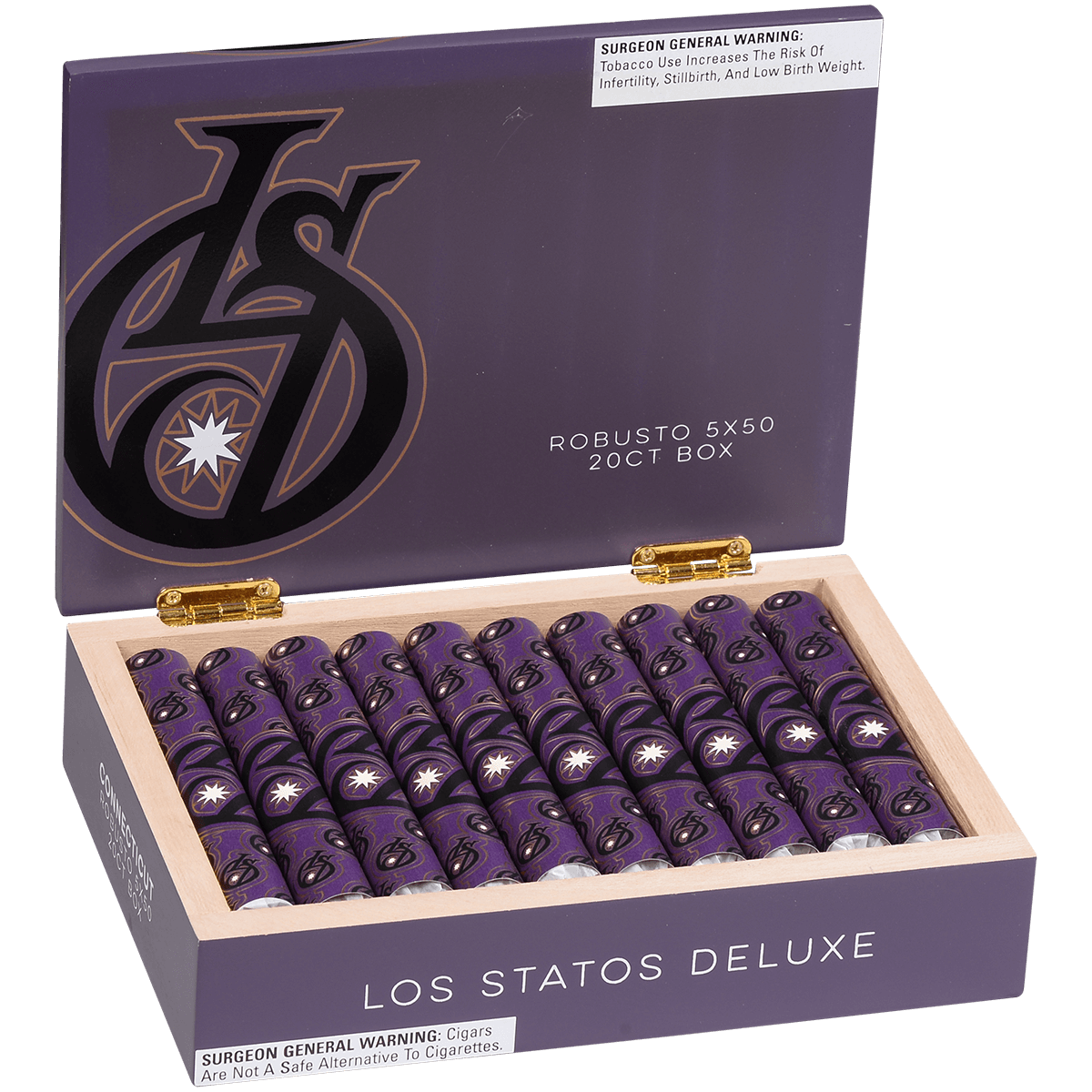 Los Statos Deluxe Connecticut Robusto 20 Ct. 5 X 50 Bx