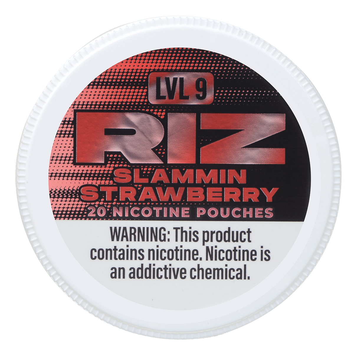Riz Nicotine Pouches Strawberry 12Mg Lvl9 5Pk 20 Pouches/Can
