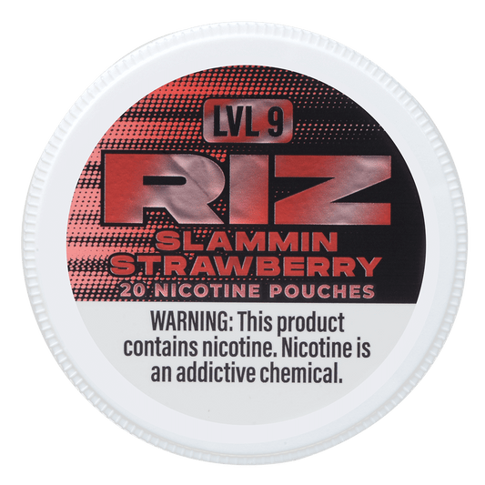 Riz Nicotine Pouches Strawberry 12Mg Lvl9 5Pk 20 Pouches/Can