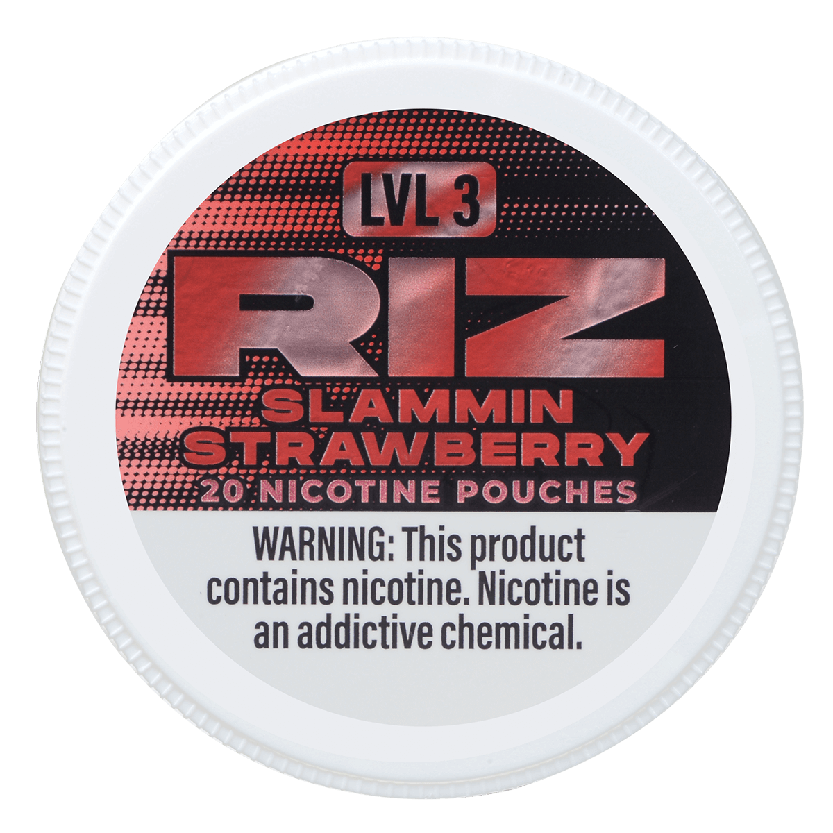 Riz Nicotine Pouches Strawberry 6Mg Lvl3 5Pk 20 Pouches/Can