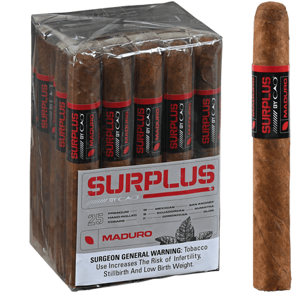 SURPLUS BY CAO MADURO TORO 25 CT. BUNDLE 6X50