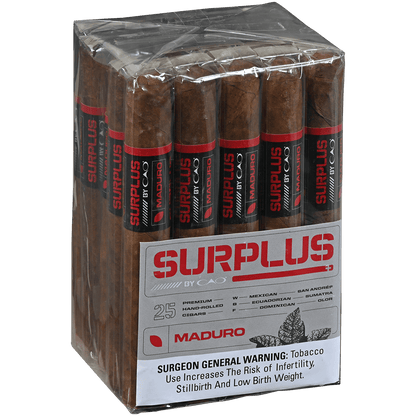 SURPLUS BY CAO MADURO TORO 25 CT. BUNDLE 6X50