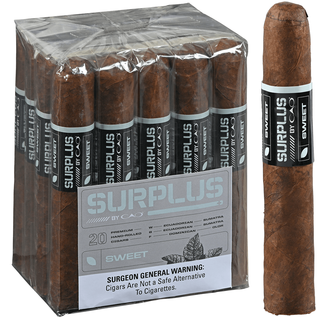 SURPLUS BY CAO SWEET GIGANTE 20 CT. BUNDLE 6X60