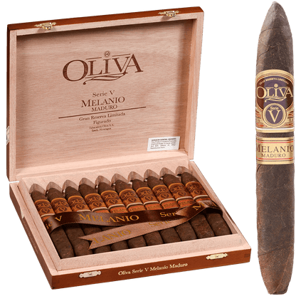 Oliva Serie V Melanio Maduro Figurado 10 Ct Box 6.50X52