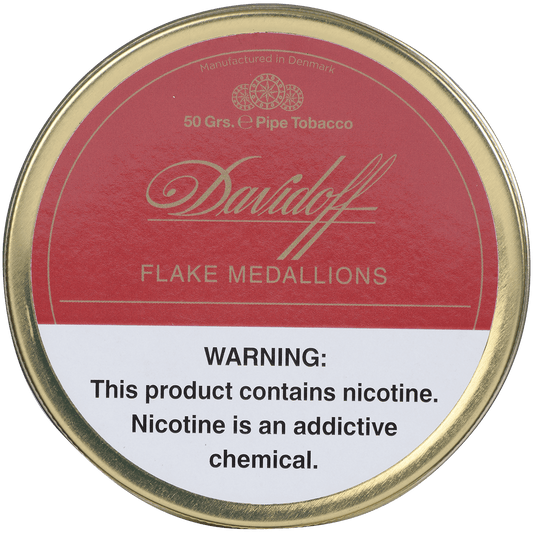 DAVIDOFF PT FLAKE MEDALLIONS MIXTURE TIN 50 GRAM