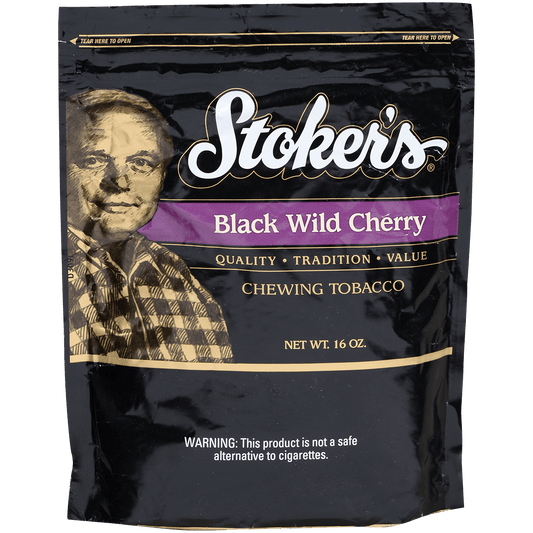 Chew Stoker'S Black Wild Cherry Bag 16.00 Oz