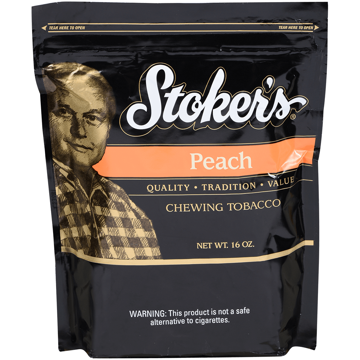 Chew Stoker'S Peach Bag 16.00 Oz