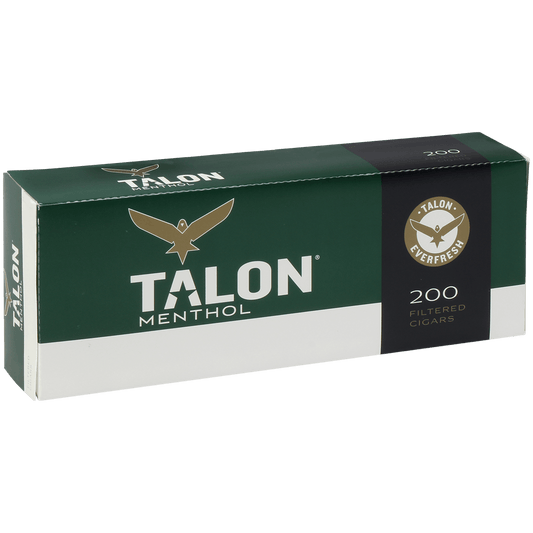 Talon Filter Cigars Menthol 10/20 Ct Carton