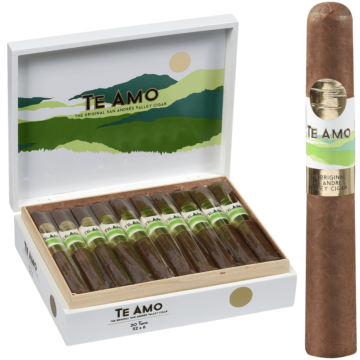 Te Amo The Original San Andres Toro 20 Ct. Box 6.00X5