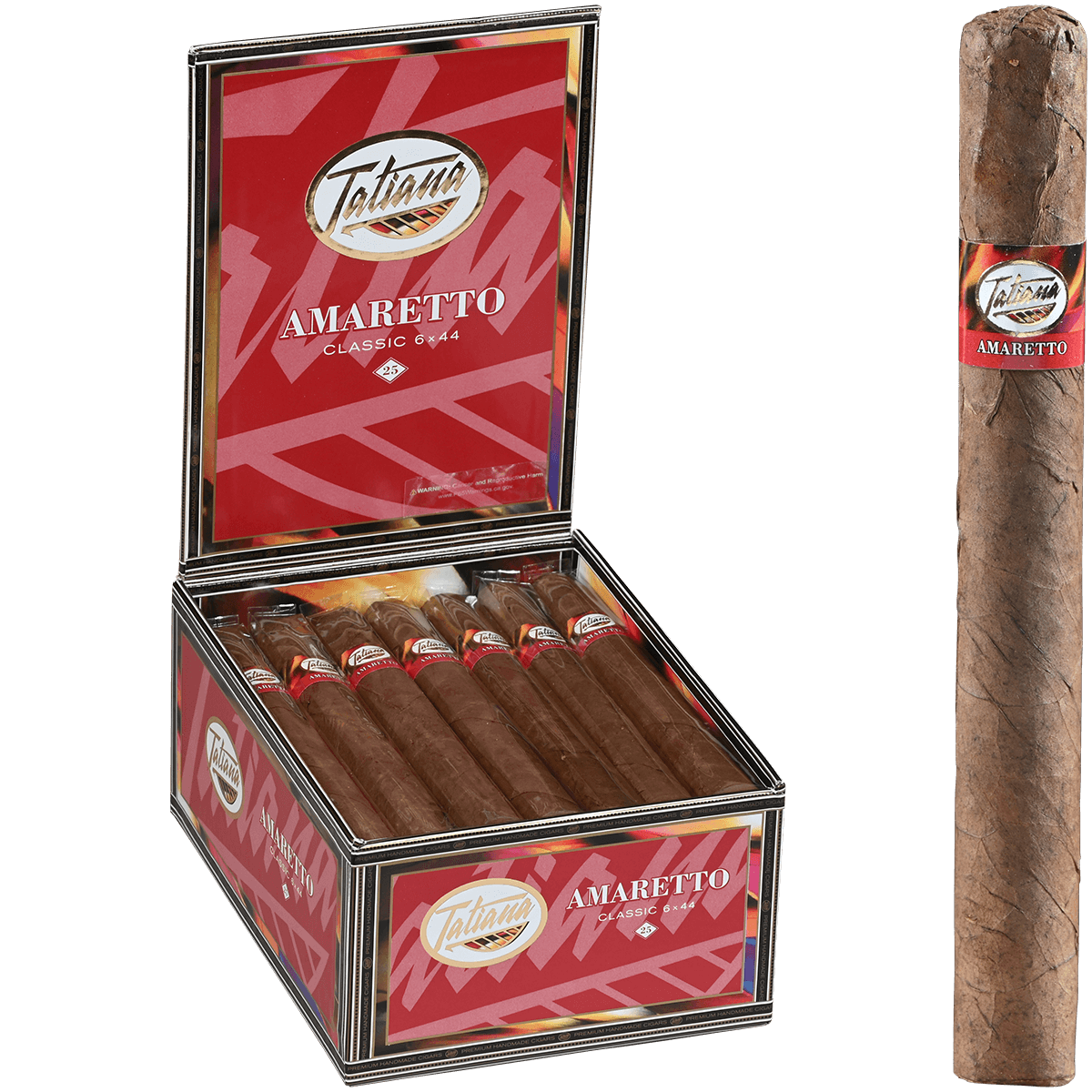 TATIANA CLASSIC AMARETTO 25CT BOX 6.00X44