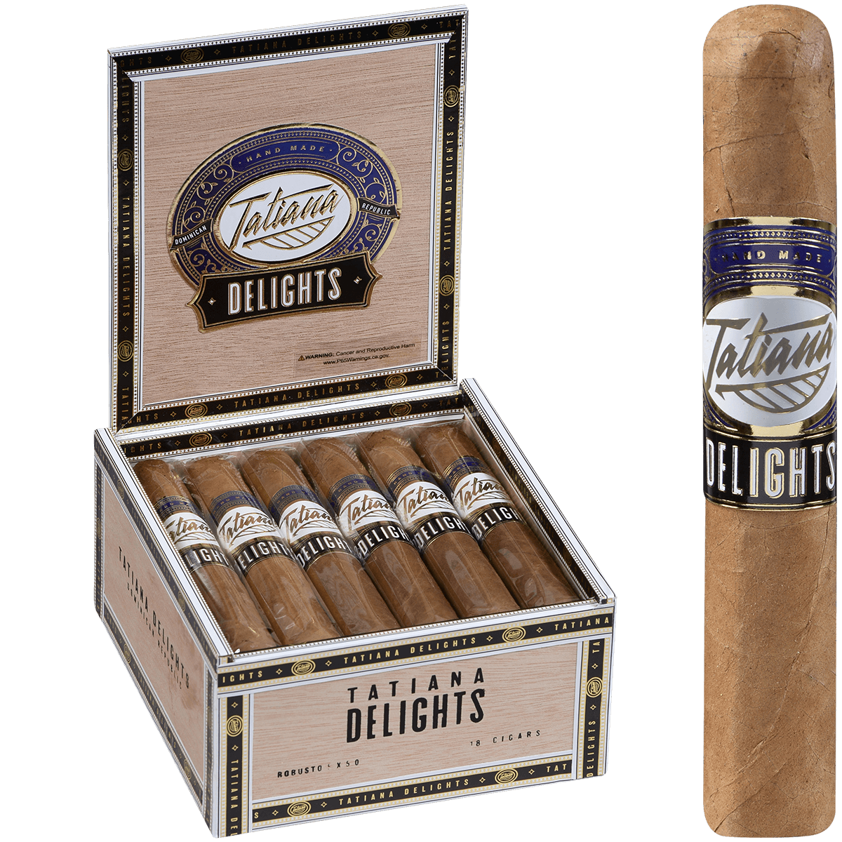 Tatiana Delights Robusto 18 Ct. Box 5.00X50