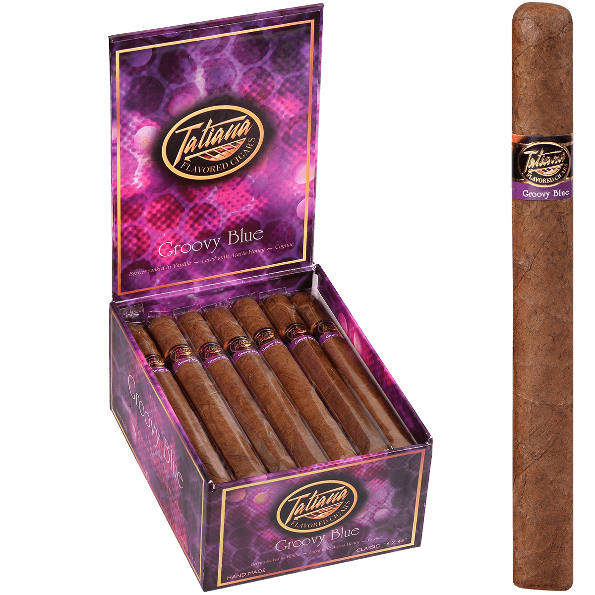 Tatiana Trio Classic Groovy Blue 25 Ct. Box 6.00X44