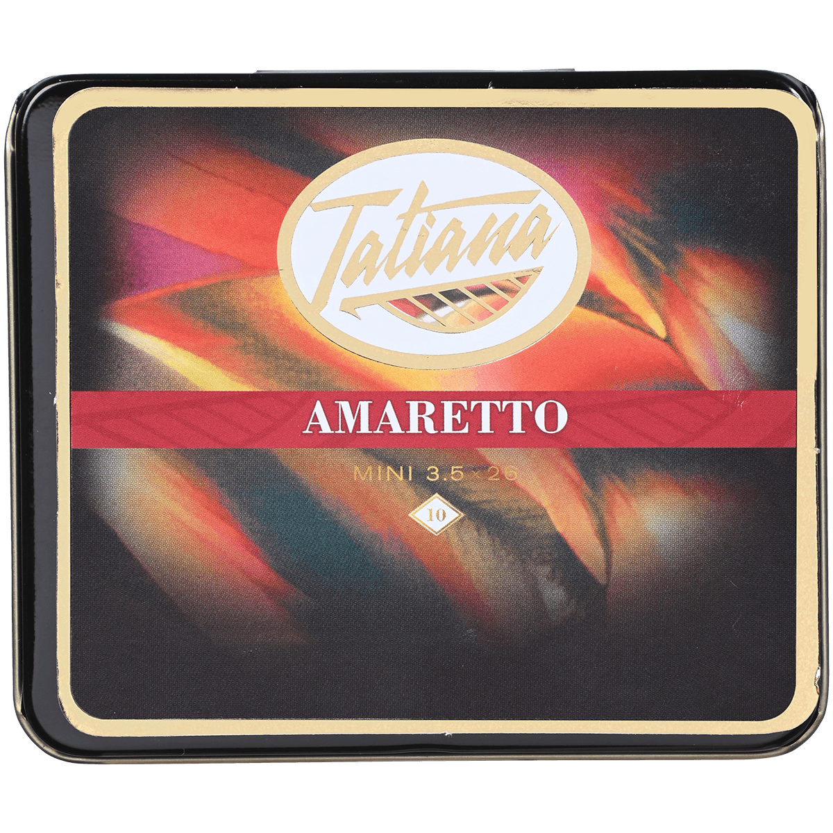 TATIANA MINI AMARETTO 5/10 CIGARILLOS TINS 3.5X26