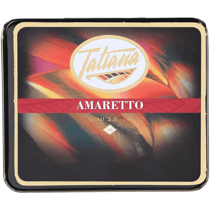 TATIANA MINI AMARETTO 5/10 CIGARILLOS TINS 3.5X26