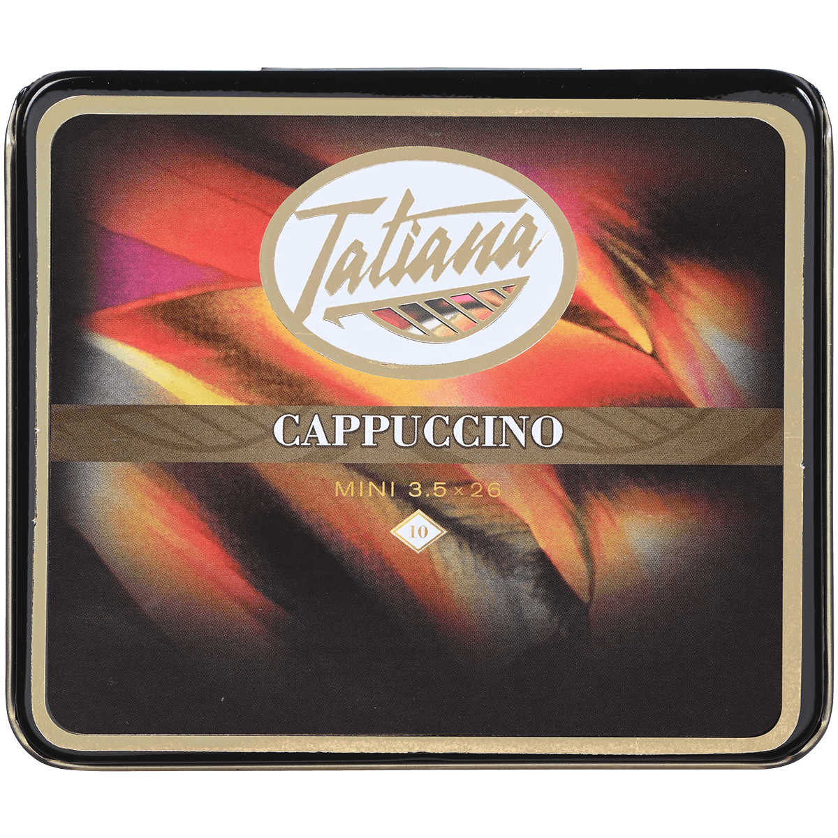 TATIANA MINI CAPPUCCINO 5/10 CIGARILLOS TINS 3.5X26