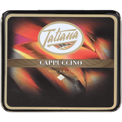 TATIANA MINI CAPPUCCINO 5/10 CIGARILLOS TINS 3.5X26