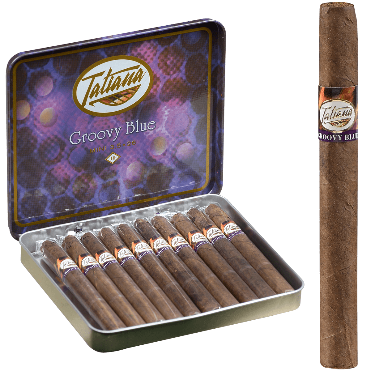 Tatiana Trio Mini Groovy Blue 5/10 Tins 3.50X26