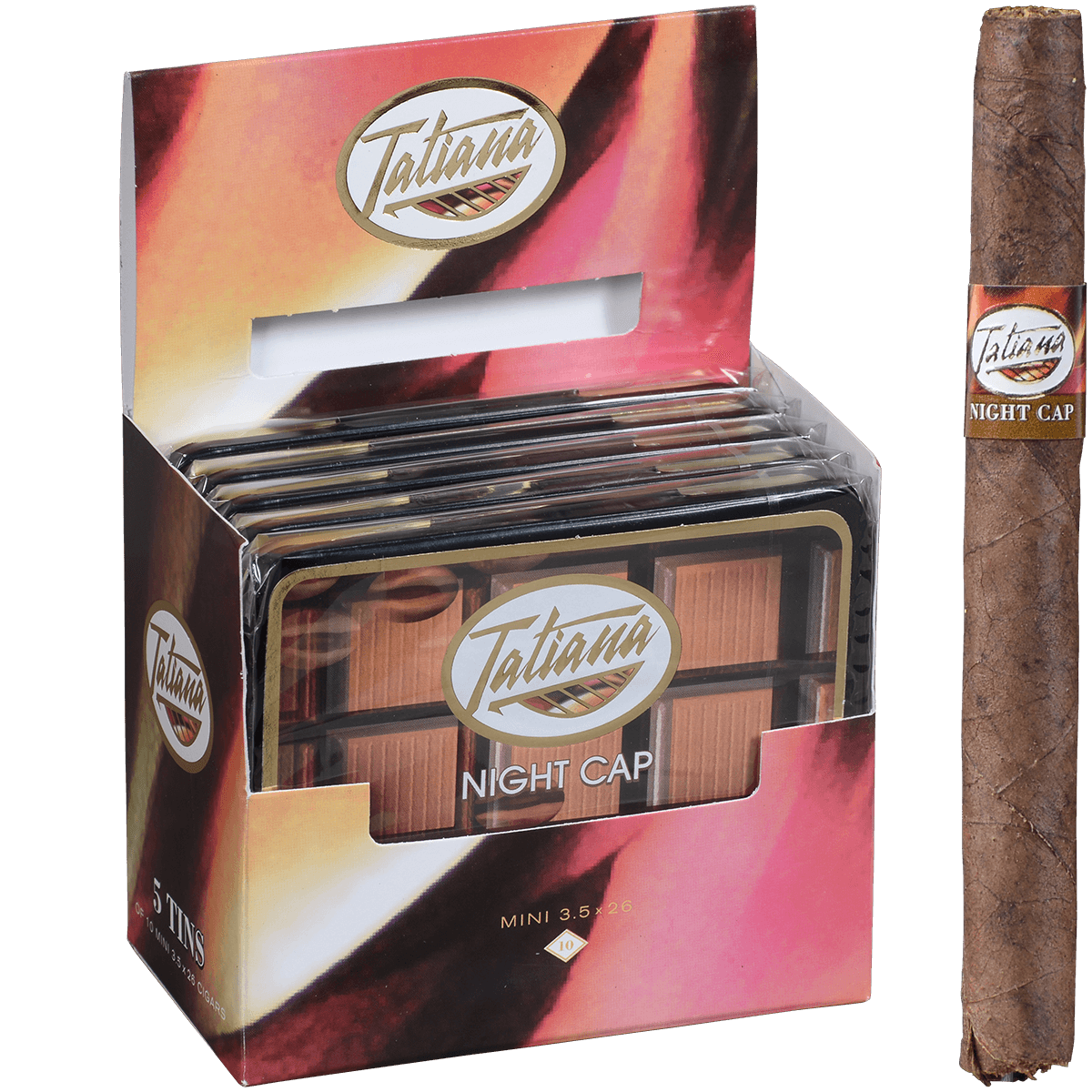 Tatiana Trio Mini Night Cap 5/10 Tins 3.50X26