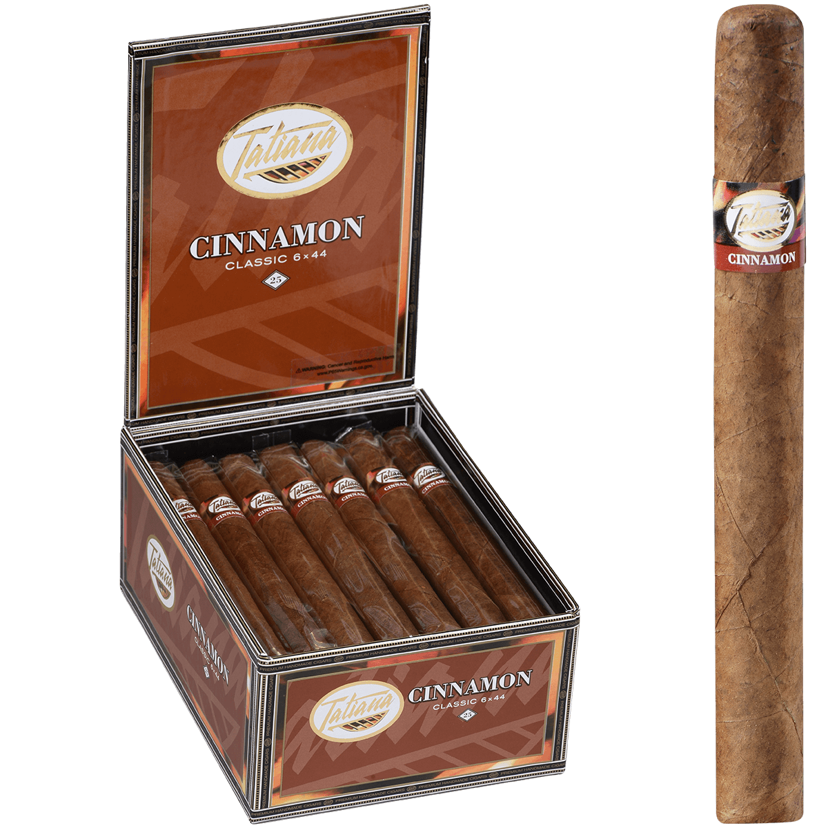 Tatiana Classic Cinnamon 25 Ct. Box 6.00X44