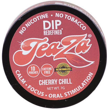 Teaza Energy Pouches Cherry Chill Caffeine Free 1/10 Tins