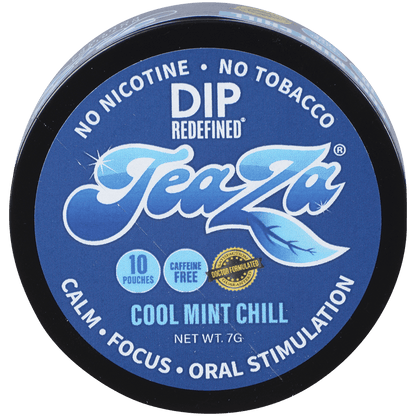 Teaza Energy Pouches Cool Mint Chill Caffeine Free 1/10 Tins