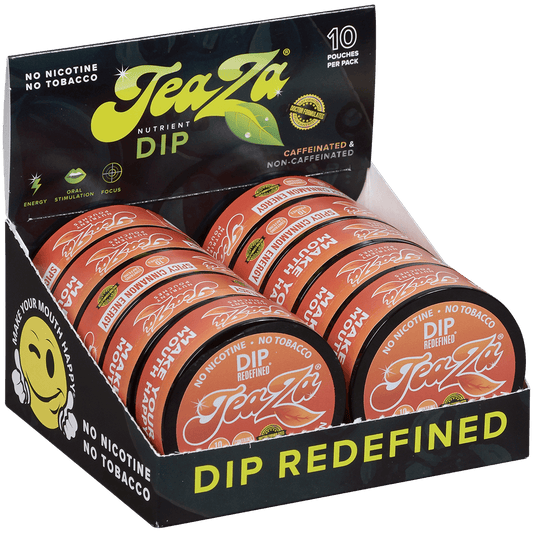 Teaza Energy Pouches Spicy Cinnamon 50 Mg 1/10 Tins