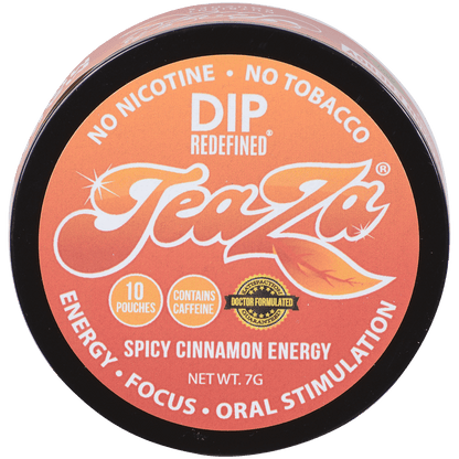 Teaza Energy Pouches Spicy Cinnamon 50 Mg 1/10 Tins