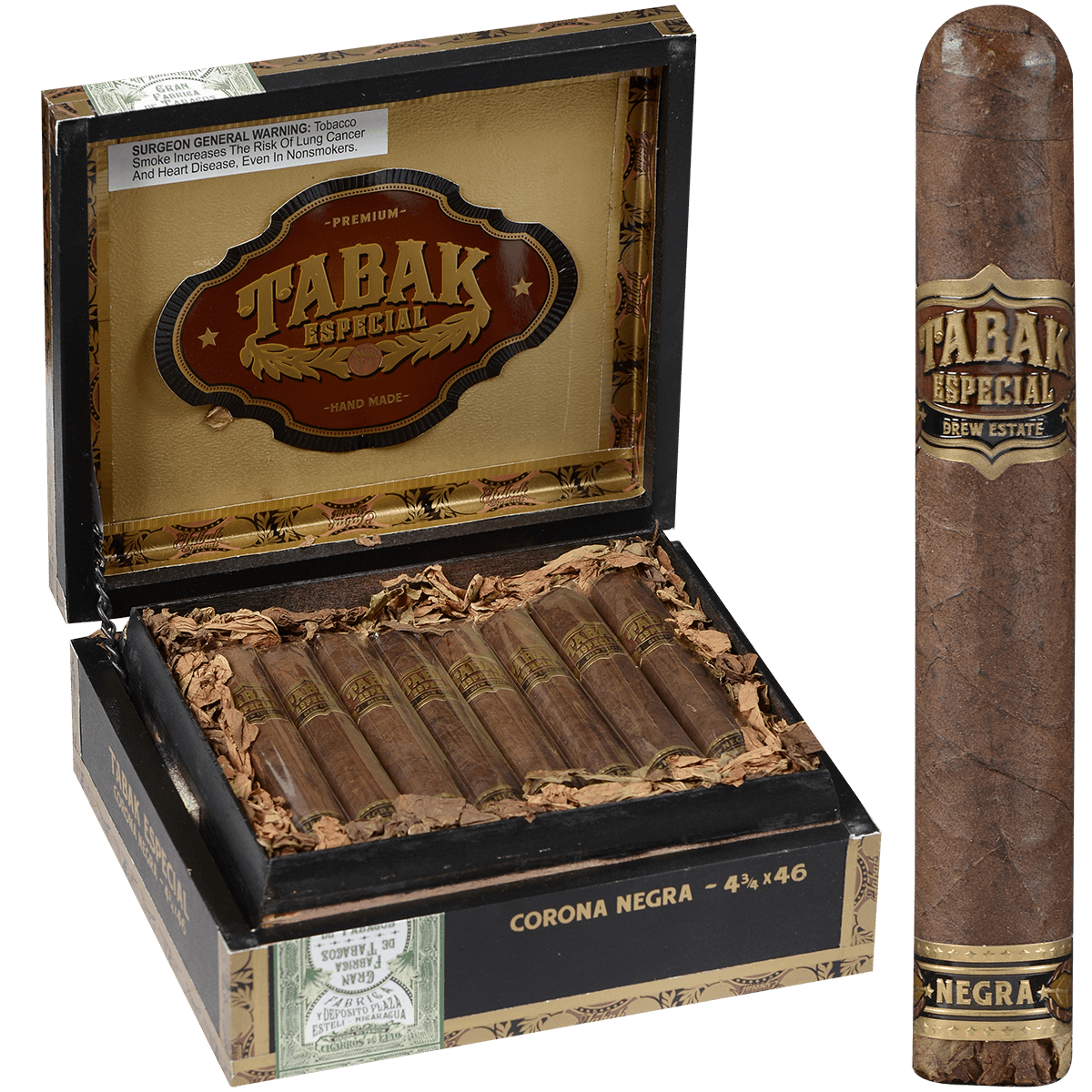 Tabak Especial By Drew Estate Negra Corona 24 Ct. Box 4.75X46