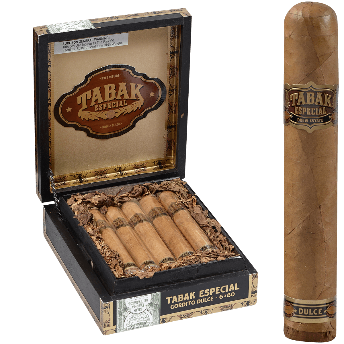 Tabak Especial By Drew Estate Dulce Gordito 10 Ct. Box 6.00X60