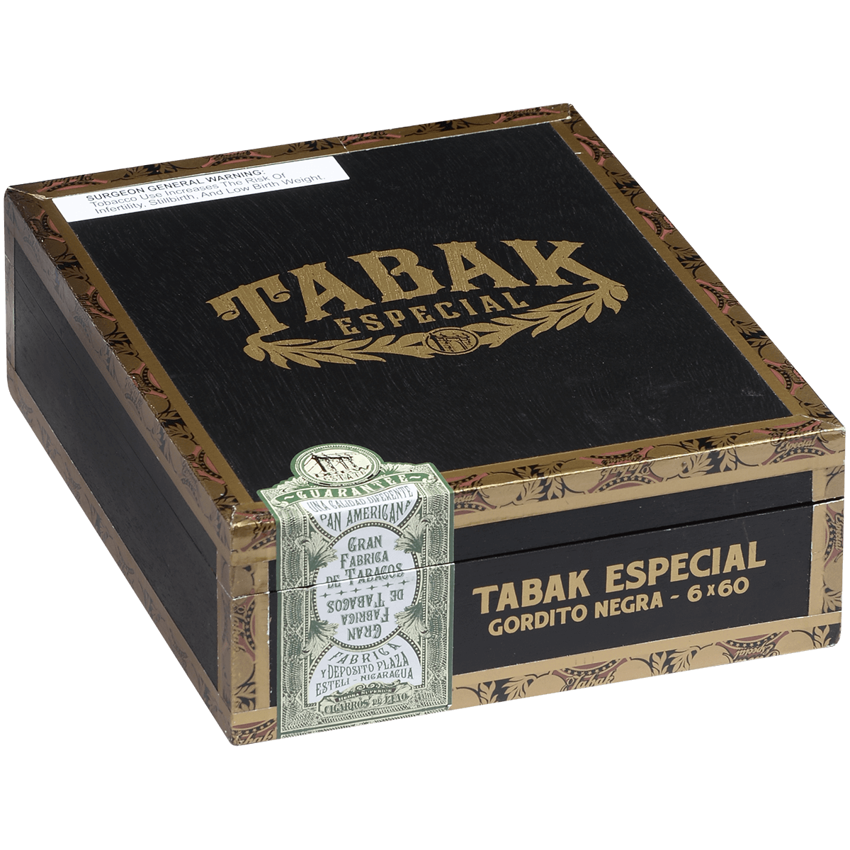 Tabak Especial By Drew Estate Negra Gordito 10 Ct. Box 6.00X60