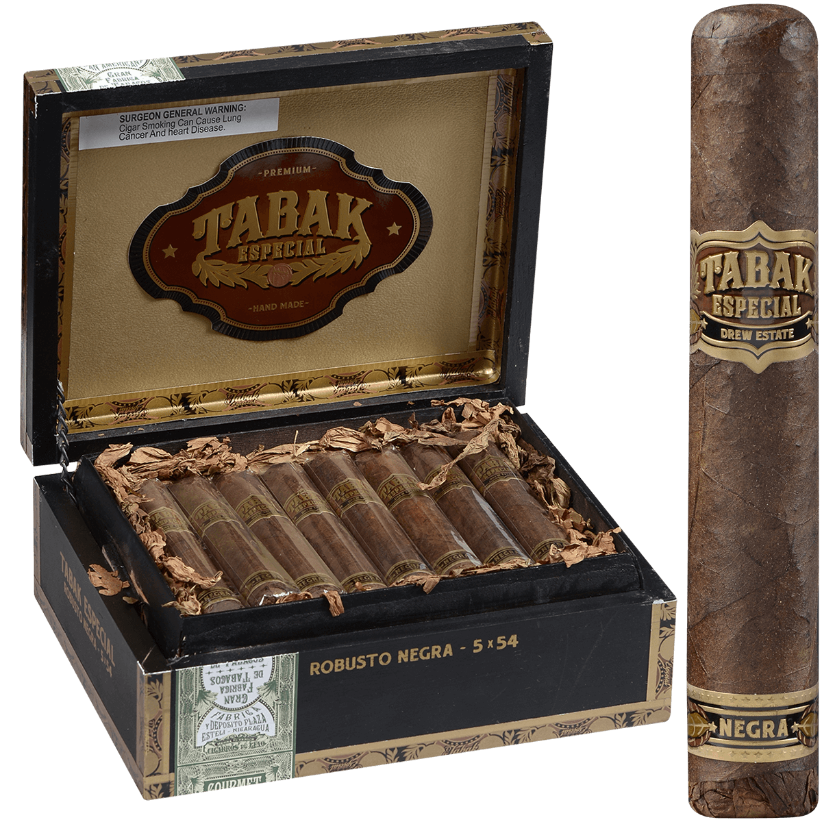Tabak Especial By Drew Estate Negra Robusto 24 Ct. Box 5.00X54