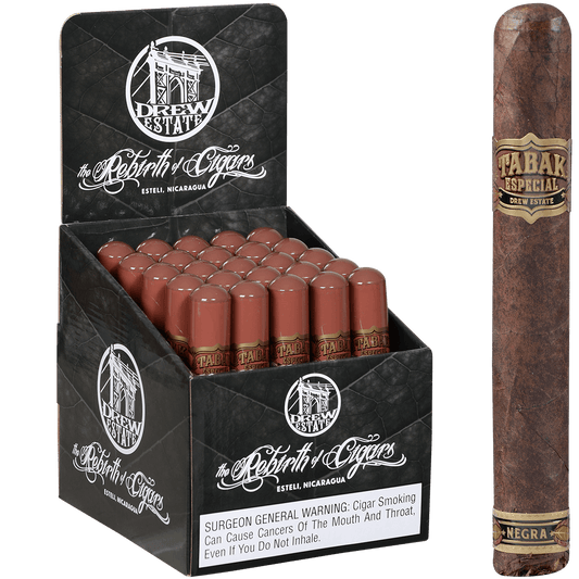 Tabak Especial By Drew Estate Negra Toro Tubos 25 Ct. Display 6.00X52
