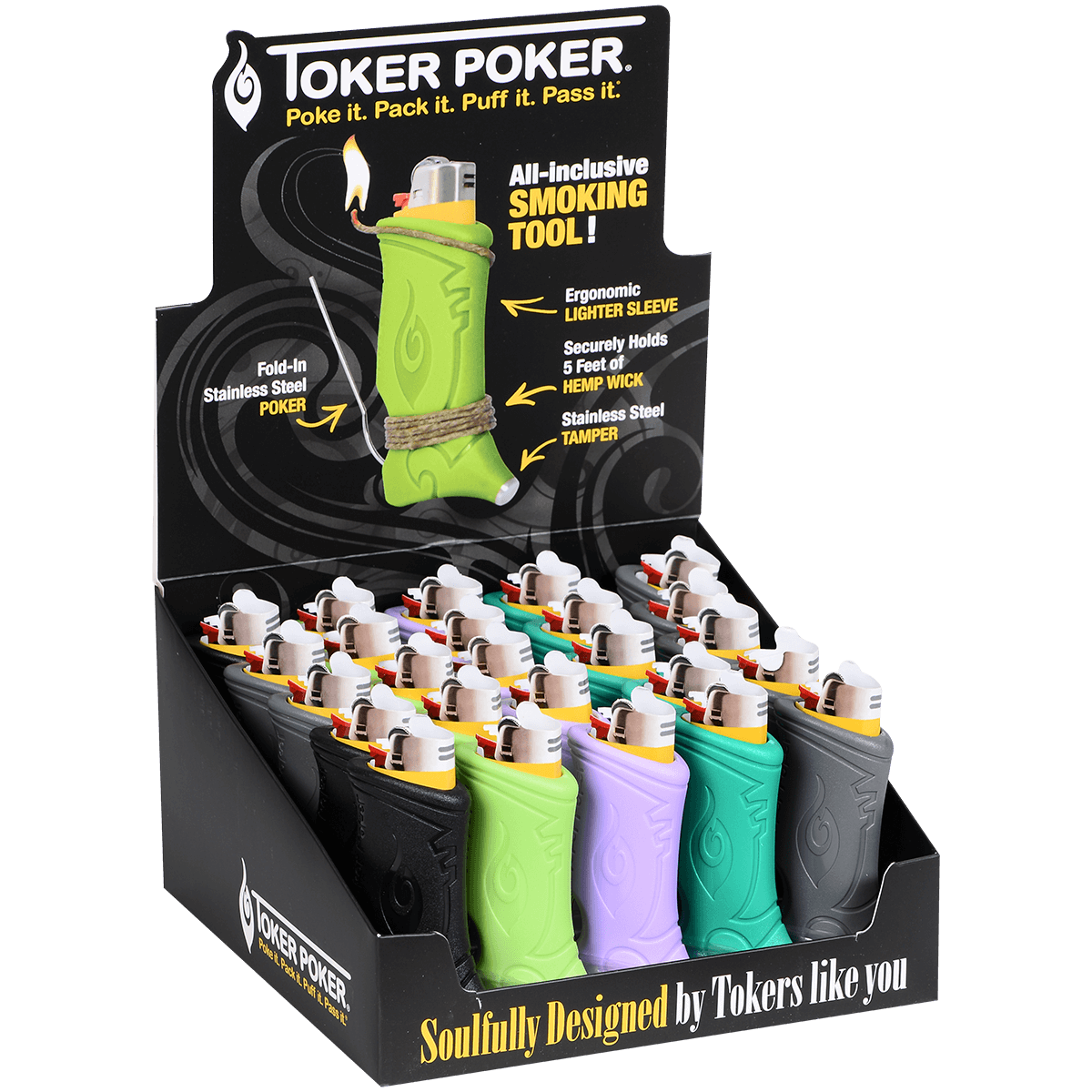 TOKER POKER SMOKING TOOL 25 CT. DISPLAY
