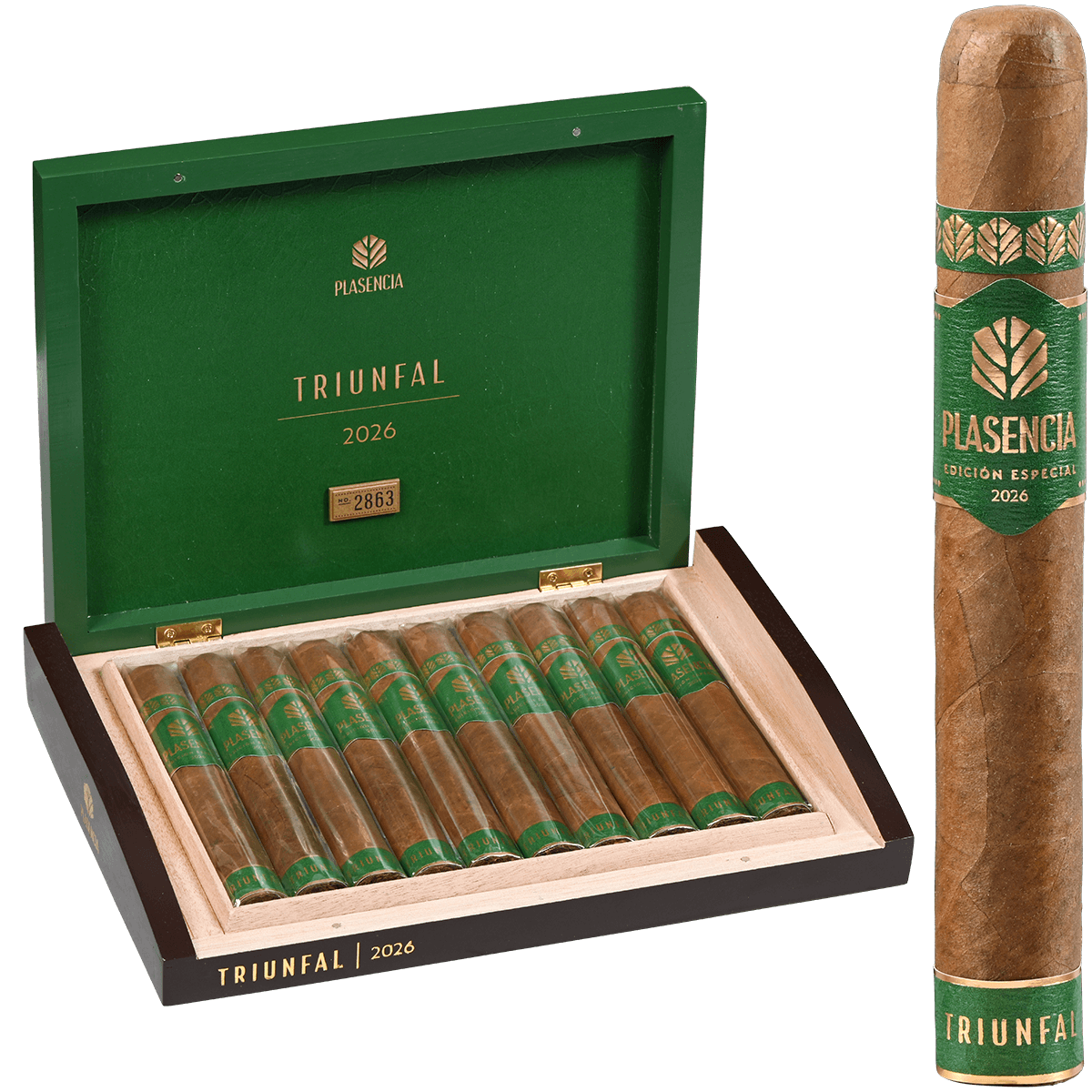 Limited Edition Plasencia Triunfal World Cup Gran Toro 6.25X54 10 Ct.