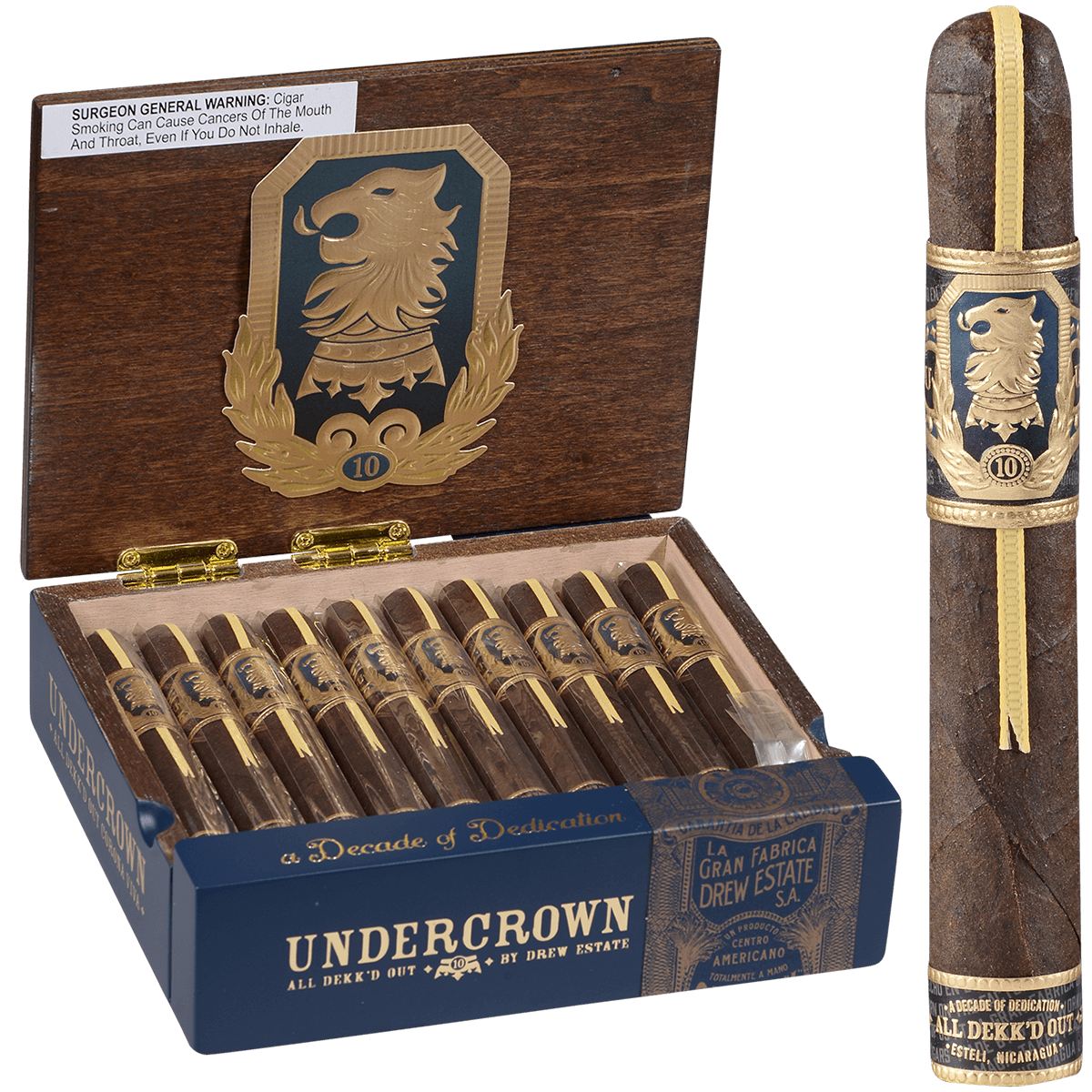 Undercrown 10 Corona Viva 20 Ct Box 5.00X43