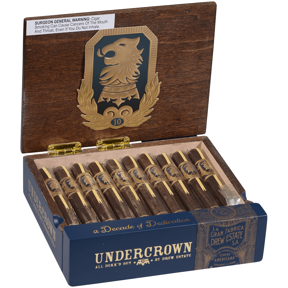 Undercrown 10 Corona Viva 20 Ct Box 5.00X43