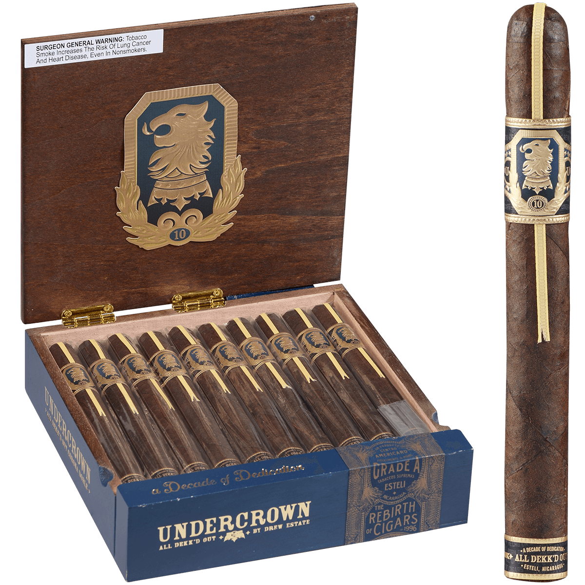 Undercrown 10 Corona Doble 20 Ct Box 7.00X50