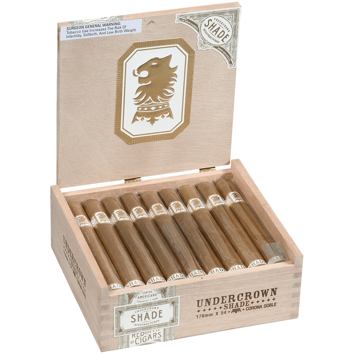 Undercrown Ct Shade Corona Doble 25 Ct. Box 7.00X54