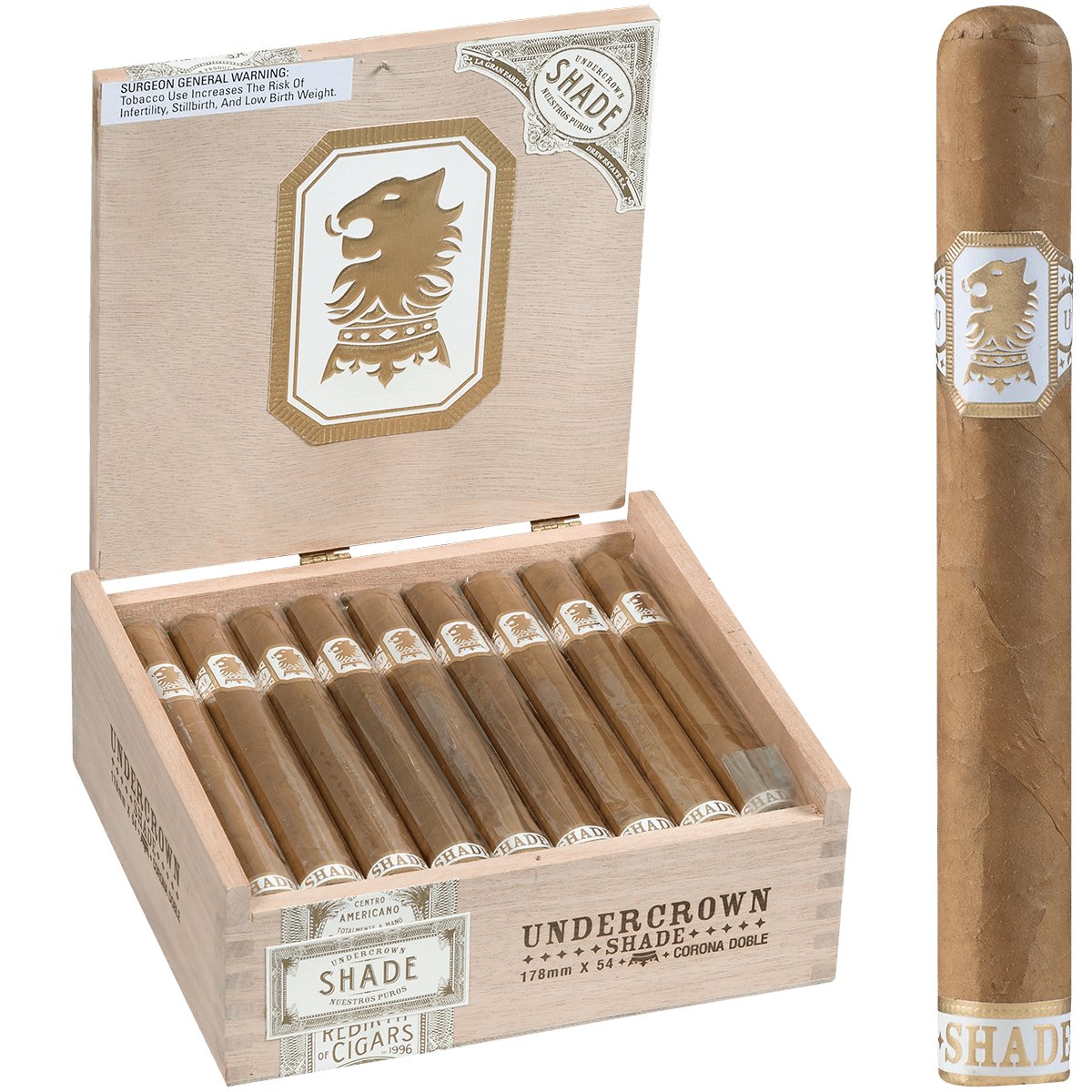 Undercrown Ct Shade Corona 25 Ct. Box 5.625X46