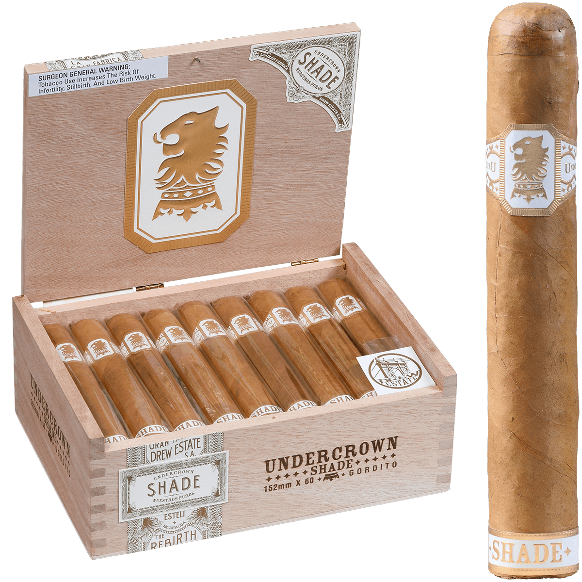 Undercrown Ct Shade Gordito 25 Ct. Box 6.00X60