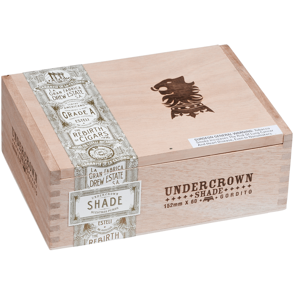 Undercrown Ct Shade Gordito 25 Ct. Box 6.00X60