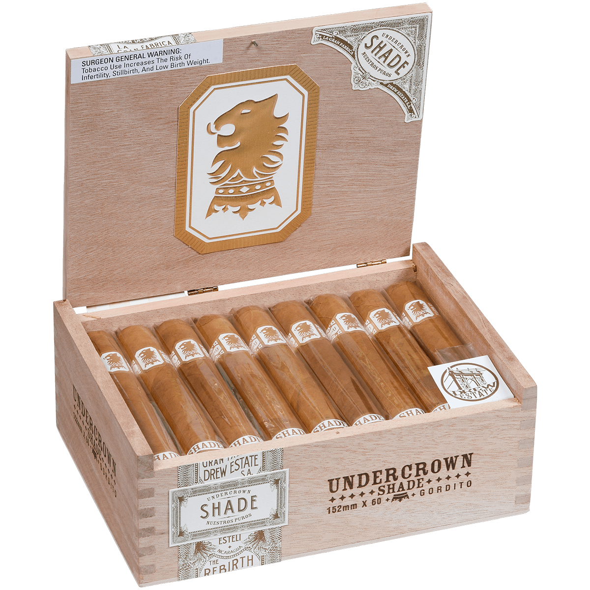 Undercrown Ct Shade Gordito 25 Ct. Box 6.00X60
